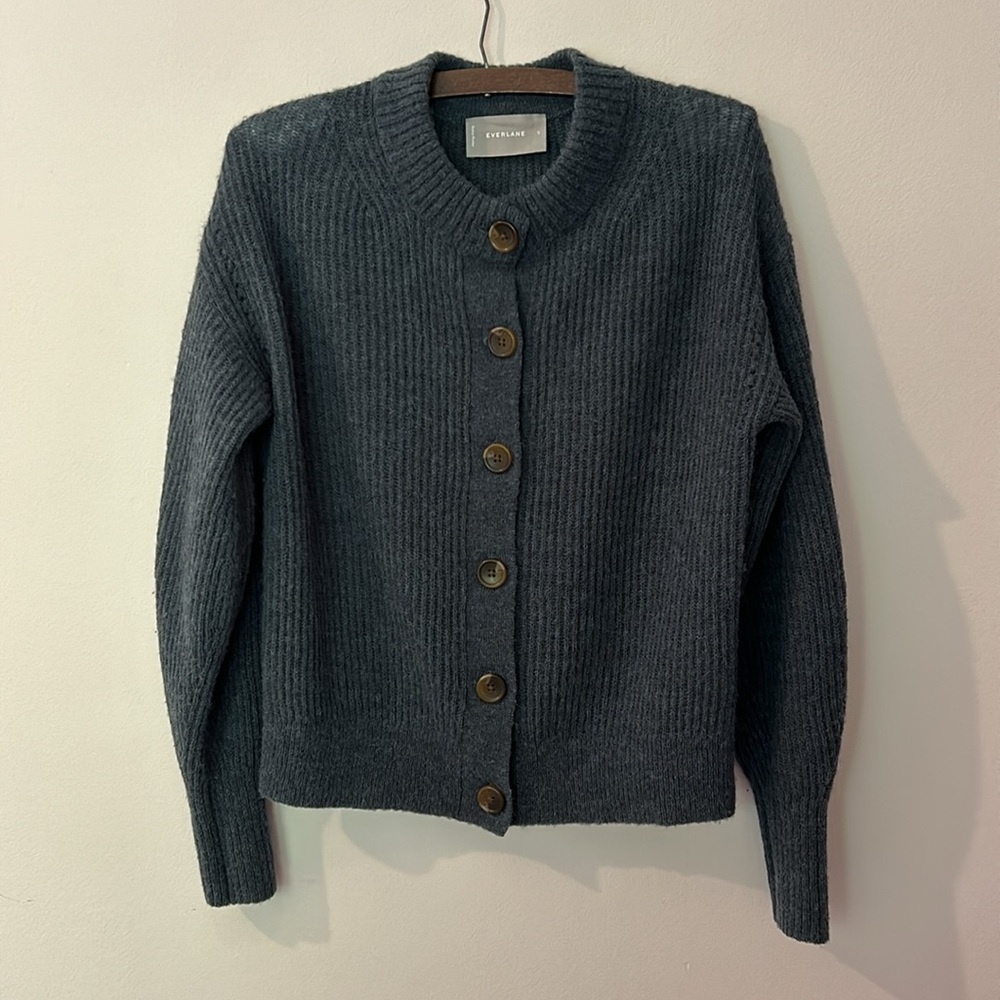Everlane blue alpaca sweater M